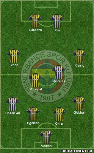 Fenerbahçe SK Formation 2012