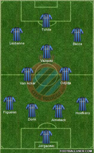 Club Brugge KV Formation 2012