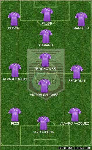 Defensor Sporting Club Formation 2012