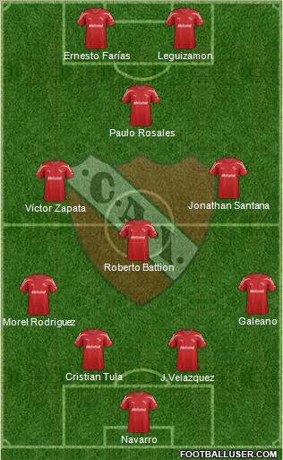 Independiente Formation 2012