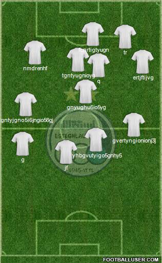 Esteghlal Tehran Formation 2012
