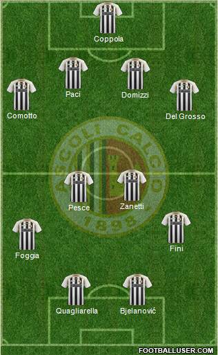 Ascoli football formation