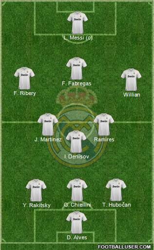 Real Madrid C.F. Formation 2012