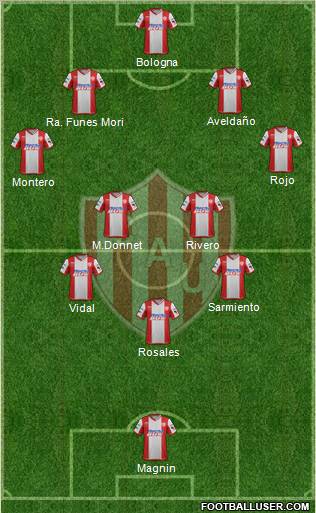 Unión de Santa Fe Formation 2012