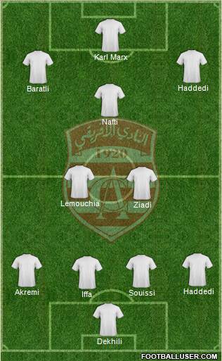 Club Africain Tunis Formation 2012