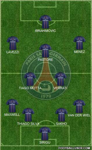 Paris Saint-Germain Formation 2012
