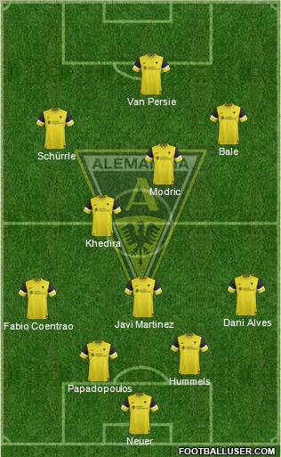 TSV Alemannia Aachen 4-2-3-1 football formation