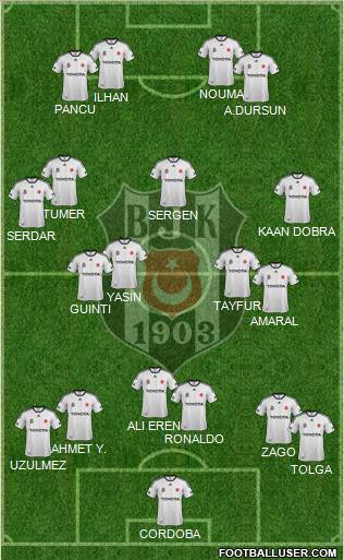 Besiktas JK Formation 2012
