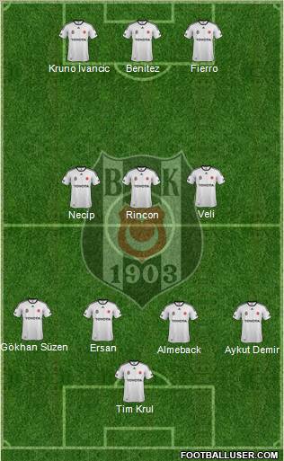 Besiktas JK Formation 2012