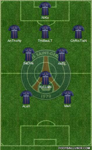 Paris Saint-Germain Formation 2012