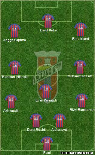 Yeclano Deportivo Formation 2012