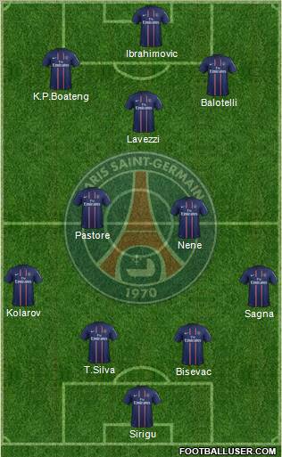 Paris Saint-Germain Formation 2012