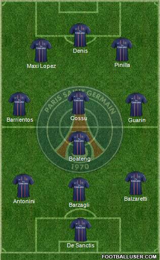Paris Saint-Germain Formation 2012