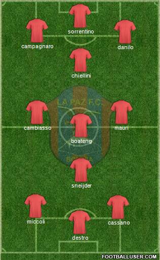 La Paz FC Formation 2012