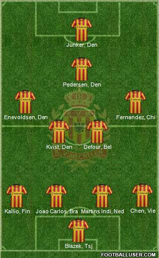 Yellow Red KV Mechelen Formation 2012