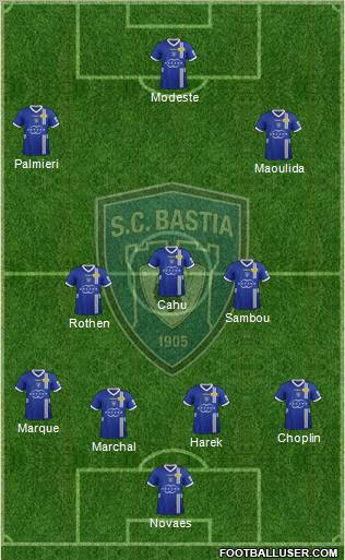 Sporting Club Bastia Formation 2012
