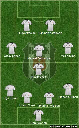 Besiktas JK Formation 2012