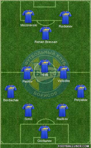BATE Borisov Formation 2012