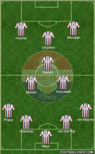 Willem II football formation