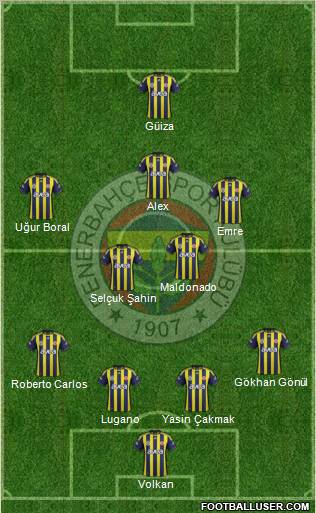 Fenerbahçe SK Formation 2012