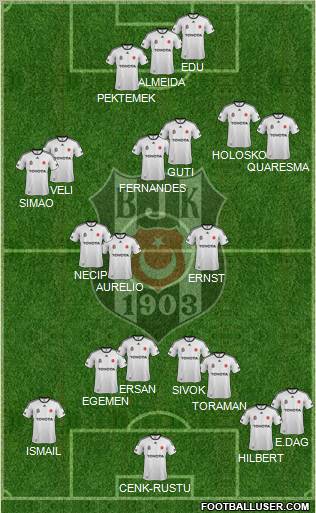 Besiktas JK Formation 2012