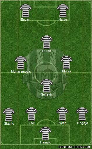 NK Olimpik Sarajevo Formation 2012