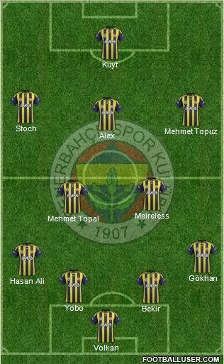 Fenerbahçe SK Formation 2012