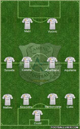 Amiens Sporting Club Football Formation 2012