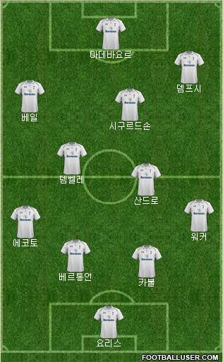 Tottenham Hotspur Formation 2012
