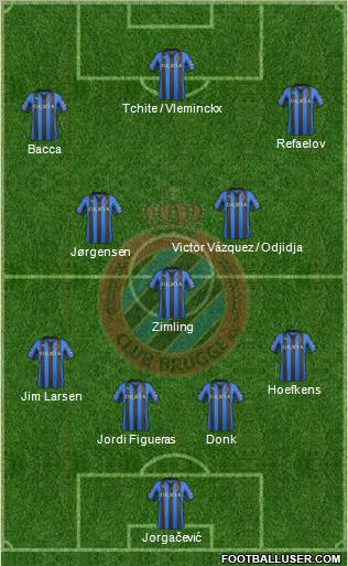 Club Brugge KV Formation 2012