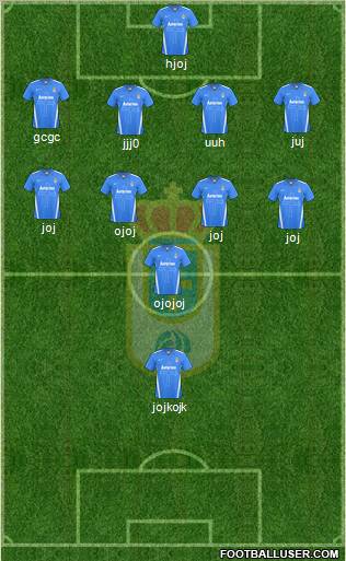 Real Oviedo S.A.D. Formation 2012