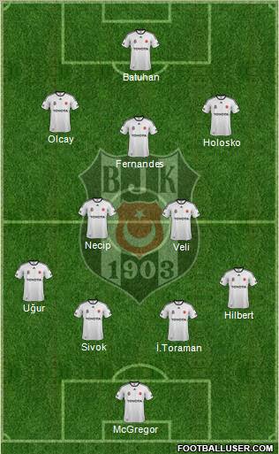 Besiktas JK Formation 2012