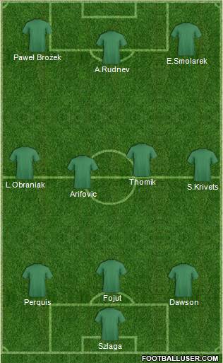 Pro Evolution Soccer Team Formation 2012