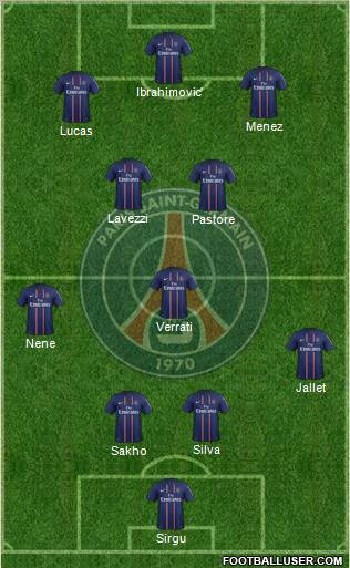 Paris Saint-Germain Formation 2012