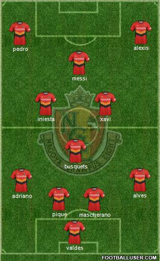 Nagoya Grampus football formation