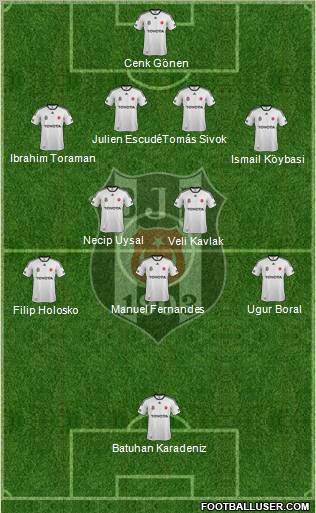 Besiktas JK Formation 2012