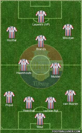 Willem II football formation