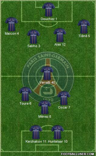 Paris Saint-Germain Formation 2012