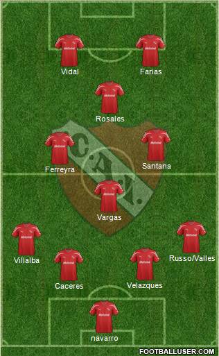 Independiente Formation 2012