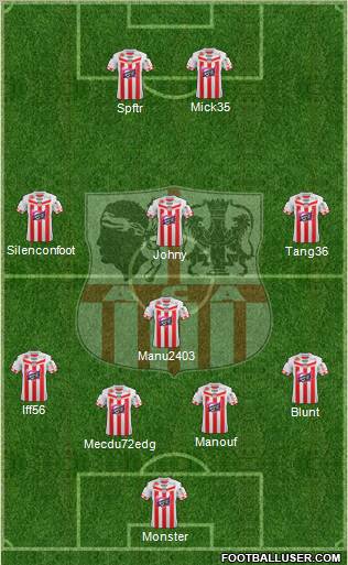 Athletic Club Ajaccien Football Formation 2012