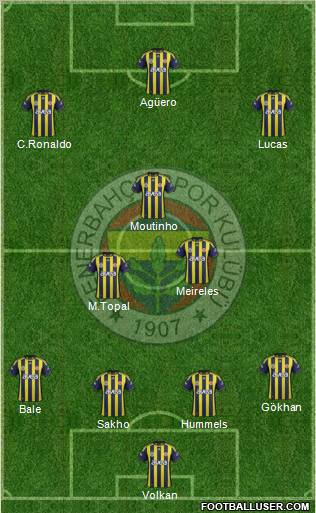 Fenerbahçe SK Formation 2012