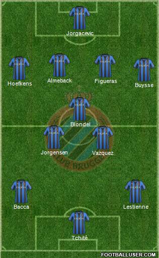 Club Brugge KV Formation 2012
