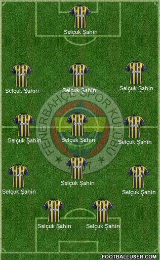 Fenerbahçe SK Formation 2012