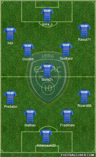 Esperance Sportive Troyes Aube Champagne football formation