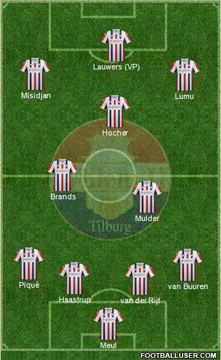 Willem II football formation