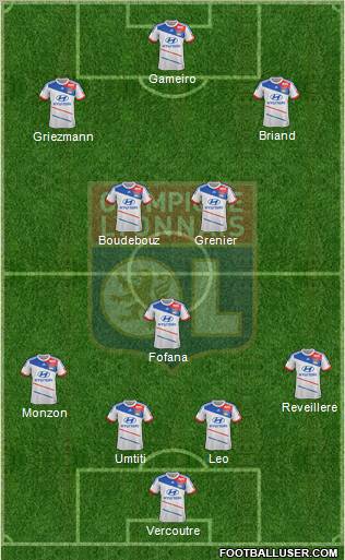 Olympique Lyonnais Formation 2012