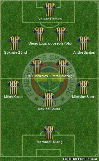 Fenerbahçe SK Formation 2012
