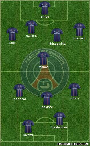 Paris Saint-Germain Formation 2012