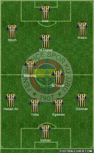 Fenerbahçe SK Formation 2012