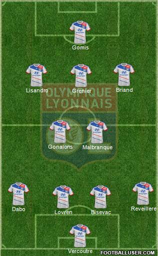 Olympique Lyonnais Formation 2012